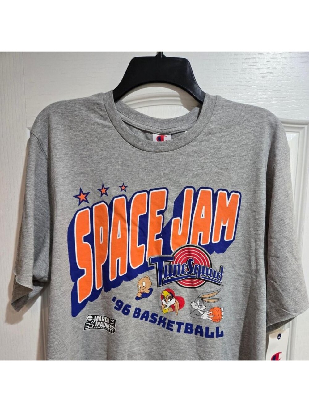 Space Jam Tune Squad Looney Tunes Graphic Tee By Champion - Men's Grey T-Shirt